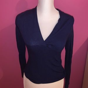 Royal blue knitted top